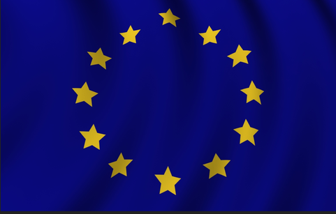 Flags of the EU (European Union) Treaty Member Nations (Europe)'Euro Currency Monetary Zone